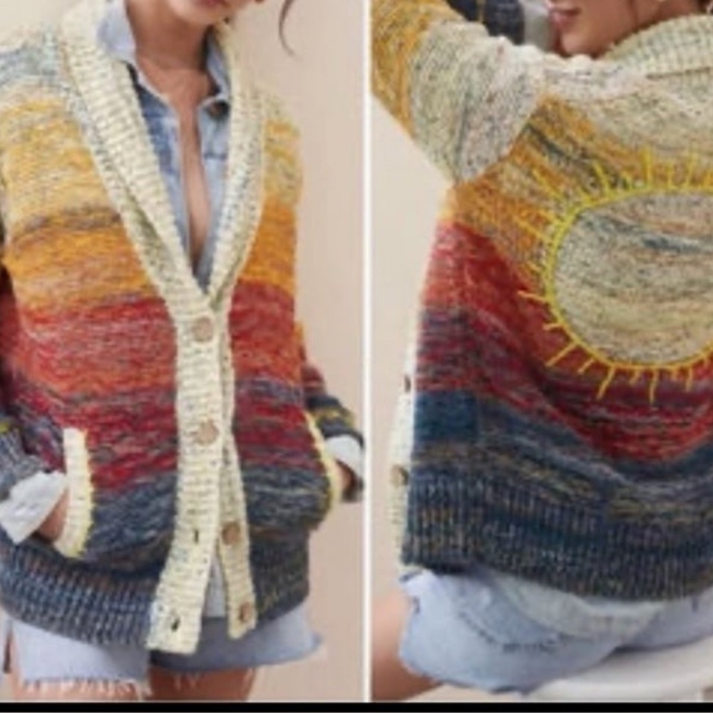 Anthropologie pilcro sun cardigan XSP